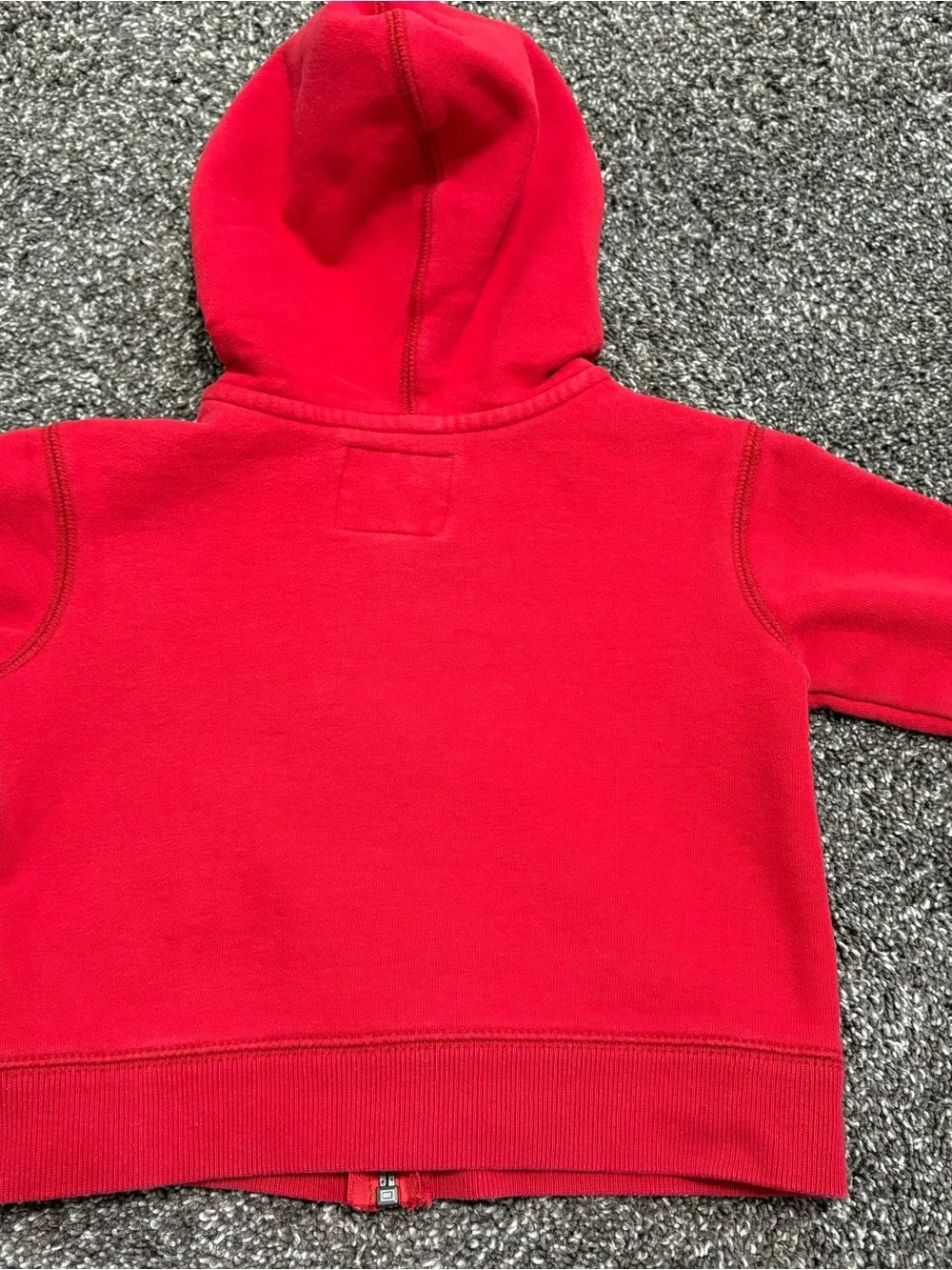 OshKosh B'gosh Red Zip Hoodie with Navy Logo